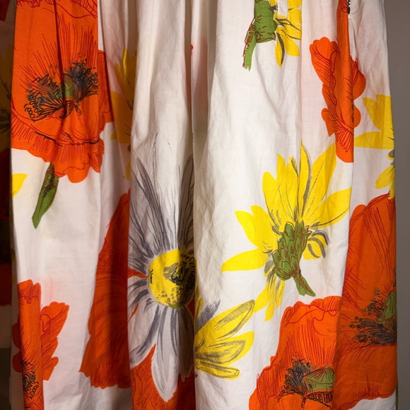 Anthropologie Bright Floral Midi Dress - Picture 6 of 6